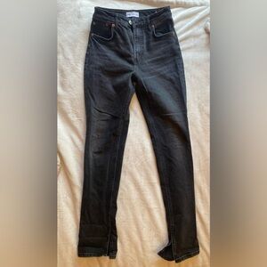 Zara black straight leg jeans